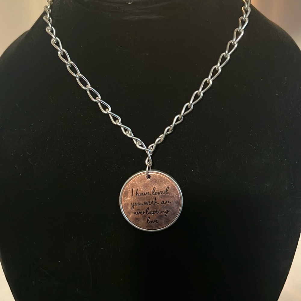 16’ Faith Necklace Stainless Steel & Copper